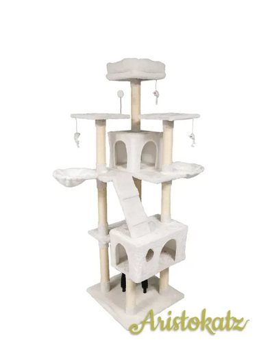Aristokatz White 72″ (182 cm) Large Cat Tree