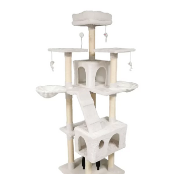 Aristokatz White 72″ (182 cm) Large Cat Tree