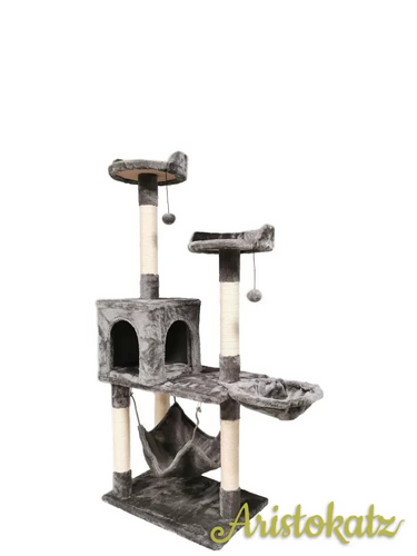 Aristokatz Gray 55″ (140 cm) Small Cat Tree
