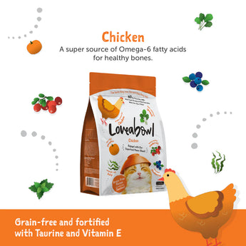 Loveabowl Pet Food – Chicken Feline Cat Food 2.2 lbs