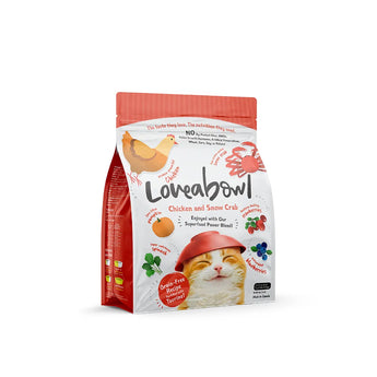 Love-A-Bowl Pet Food – Chicken & Snow Crab Cat Food 2.2 lbs (NEW)