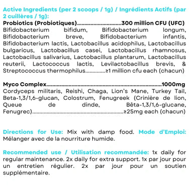 Myco Pet – Gut & Immunity + Supplement – 30g for Dogs & Cats
