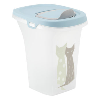 Moderna Trendy Story Storage Bin Maasai (Duck Egg Blue - Cat Pattern)