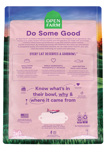 Open Farm GoodBowl™ Wild-Caught Salmon & Brown Rice Recipe for Cats