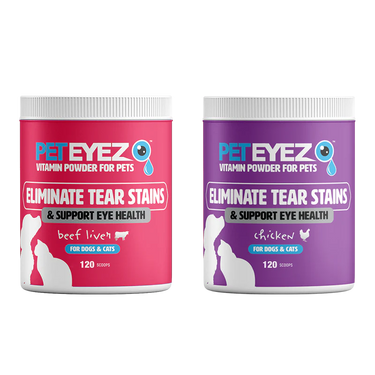 Pet Eyes Beef Food Topper Vitamin Powder 190 Scoops