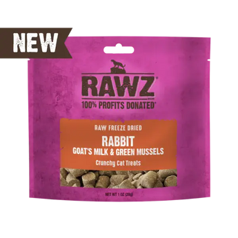 Rawz Freeze Dried Rabbit & Goat's Milk & Green Mussels 28g (1oz)