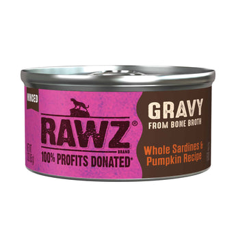 RAWZ® Gravy From Bone Broth Whole Sardines & Pumpkin Recipe Wet Cat Food 5.5oz