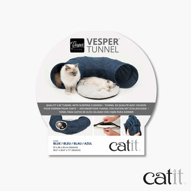 Catit Vesper Tunnel - Blue - 68 x 97 x 28 cm (26.77 x 38.18 x 11 in)