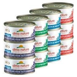 Almo Nature HQS Complete Variety Pack Rotational Pack 1 Chicken & Fish Cat Can 12/70g