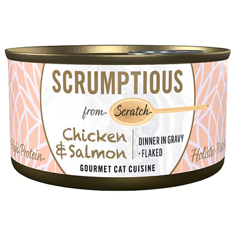 SCRUMPTIOUS FROM SCRATCH Chicken & Salmon Cat food 79g