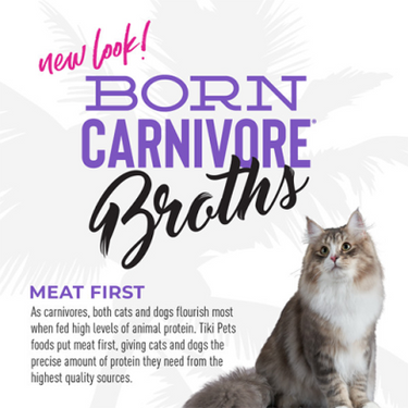 Tiki Cat® Born Carnivore® Broths with Duck & Chicken in Broth Wet Cat Food Topper 1.3 oz