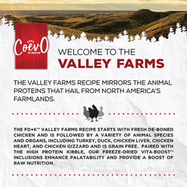 CoevO™ The Hinterlands Valley Farms FD+K™ Chicken, Turkey & Duck Recipe for Cats (NEW)