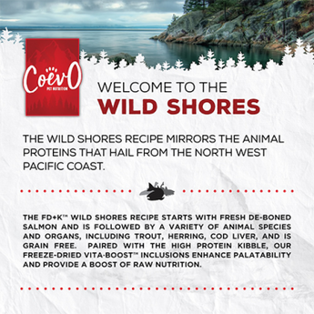 CoevO™ The Hinterlands Wild Shores FD+K™ Salmon, Trout & Herring Recipe for Cats 4 lbs
