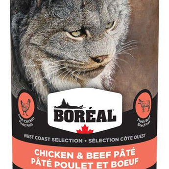 Boreal West Coast Chicken And Beef Pate Canned Cat Food 400g