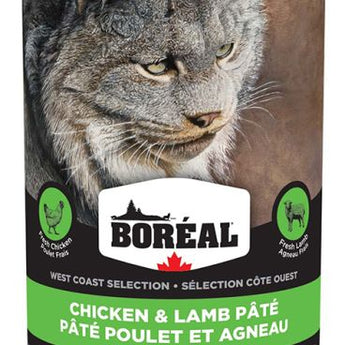 Boreal West Coast Chicken And Lamb Pate Canned Cat Food 400 g