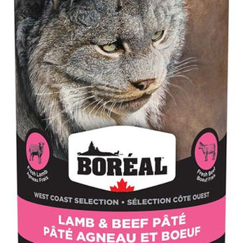 Boreal West Coast Lamb And Beef Pate Canned Cat Food 400g