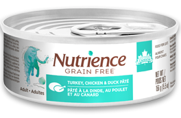 Nutrience Grain-Free Turkey, Chicken & Duck Wet Cat Food 156 g 8% CASE DISCOUNT