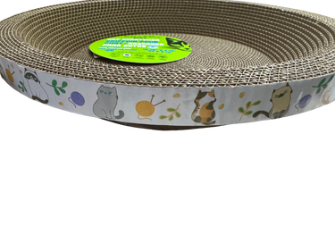 Riley & Rex Round Corrugataed Cardboard Cat Scratcher