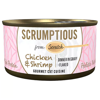 SCRUMPTIOUS FROM SCRATCH Chicken & Shrimp Cat food 79g