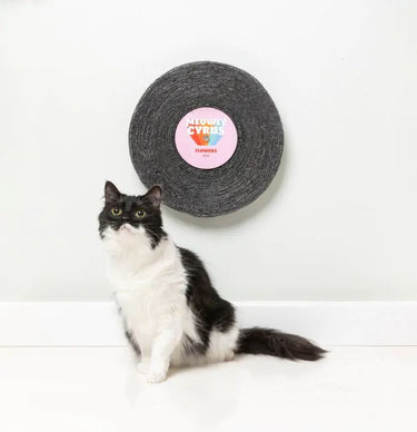 FuzzYard Meowly Cyrus - Record Cat Scratcher (NEW)