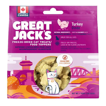 Great Jacks Freeze-Dried Cat Treats & Food Topper Turkey