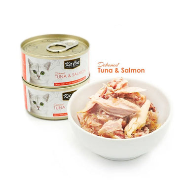 Kit Cat® Deboned Tuna & Salmon Toppers Wet Cat Food 80gm