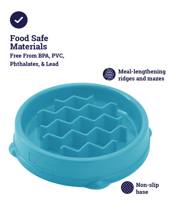 Outward Hound® Petstages® Kitty Slow Feeder Blue for Cats