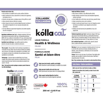 Kollacat Collagen for Cats Liquid Formula (v2.0) 250m