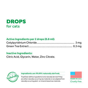 Tropiclean Fresh Breath Drops for Cats