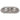 Messy Cats Double Silicone Feeder with Stainless Saucer Shaped Bowl 1.75 Cups, Grey