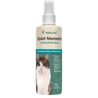 NaturVet - Quiet Moments Calming Room Spray for Cats 8 oz