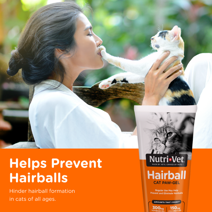 Nutri-Vet® Hairball Paw-Gel Chicken Flavor oz for Cats – Cats