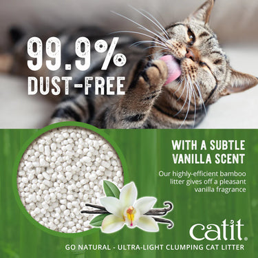 Catit Go Natural! Ultra-Light Clumping Cat Litter - Vanilla - 1.4 kg