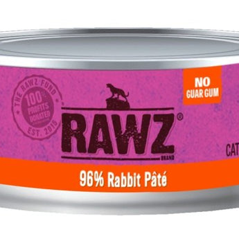 Rawz 96% Rabbit Pate Cat Food (SINGLE CANS)