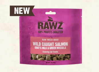 Rawz Freeze Dried Wild Caught Salmon & Goat's Milk & Green Mussels 28g (1oz)