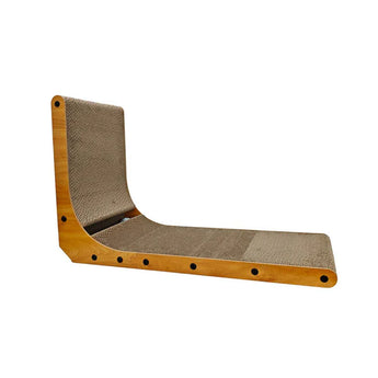 SIMONS Corrugated Luxe 90º Angle Scratcher w/Ball & Catnip 16.5 X 12 X 26.5 in