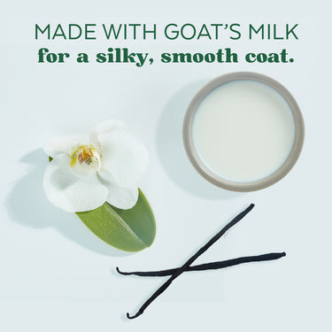 TropiClean Essentials Goat's Milk & Vanilla Shampoo for Dogs, Puppies, & Cats 16 oz