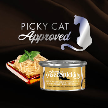 Fromm® PurrSnickitty™ Shredded Chicken Entrée in Gelée Wet Cat Food 3 oz