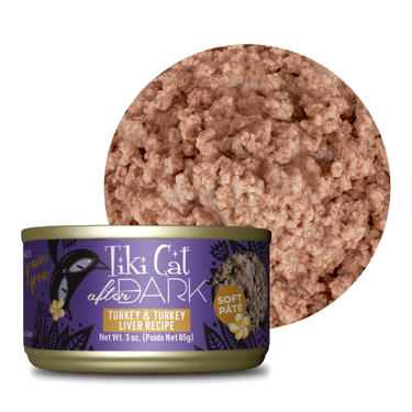 Tiki Cat® After Dark™ Pâté Turkey & Turkey Liver Recipe Wet Cat Food 3oz