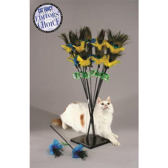 PURRfect Peacock Feather Cat Toy