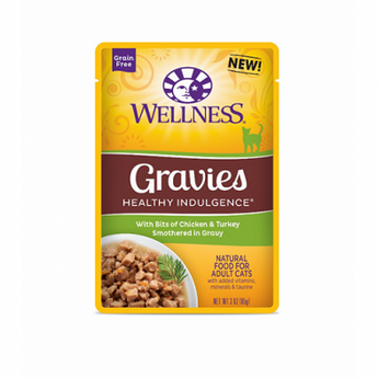 Wellness® Healthy Indulgence® Gravies Chicken & Turkey Wet Cat Food CASE 24 x 3 oz