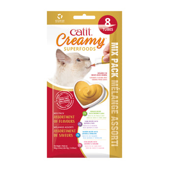Catit Creamy Superfood Treats - Assorted Multipack - 8 pack