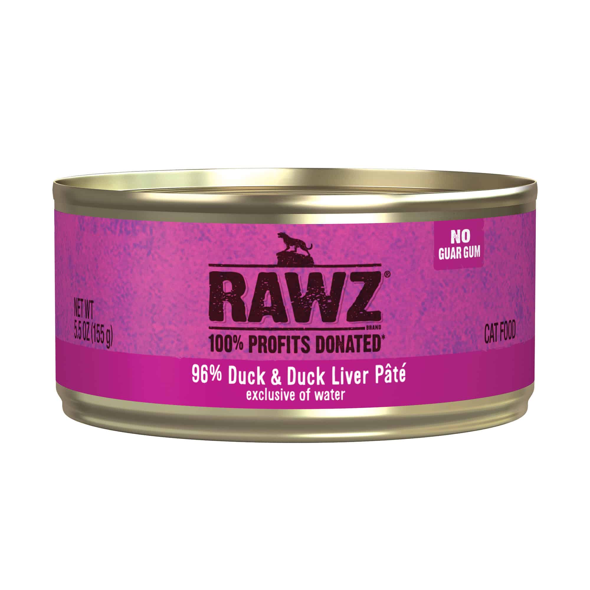 Rawz 96% Duck & Duck Liver Pate Cat Food 5.5oz (8% Case Discount) - Cats Paradise