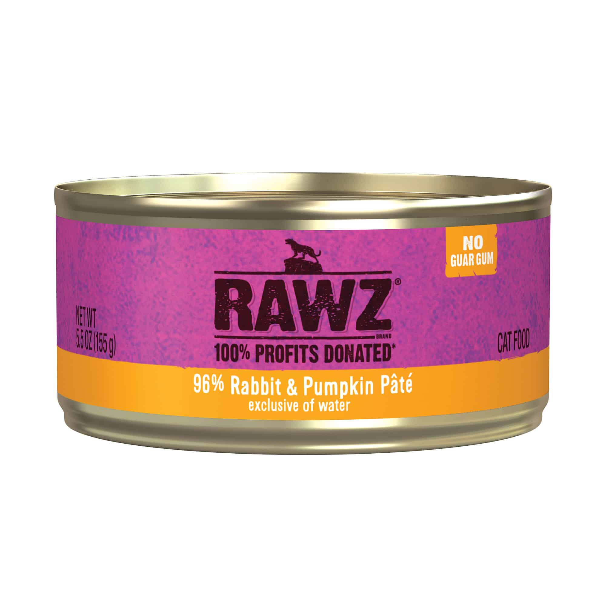 Rawz 96% Rabbit & Pumpkin Pate Cat Food 5.5oz (8% Case Discount) - Cats Paradise