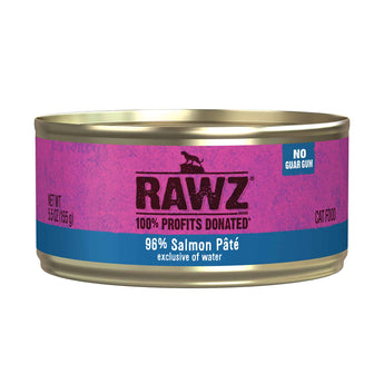 Rawz 96% Salmon Pate Cat Food 5.5oz (8% Case Discount) - Cats Paradise