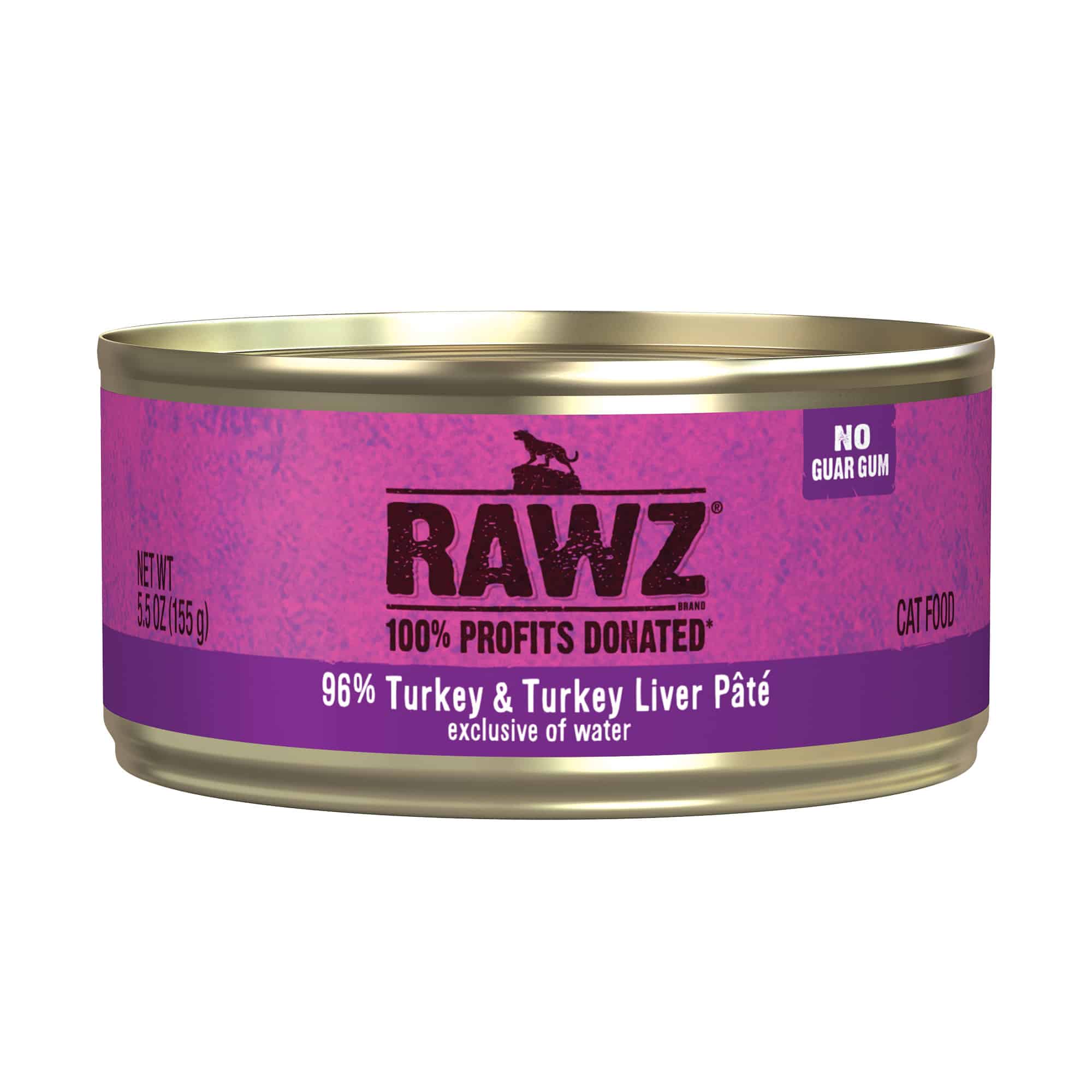 Rawz 96% Turkey & Turkey Liver Pate Cat Food 5.5oz (8% Case Discount) - Cats Paradise
