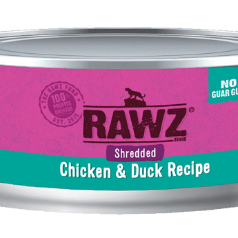 Rawz® Shredded Chicken & Duck Cat Food Recipe (8% Case Discount) - Cats Paradise
