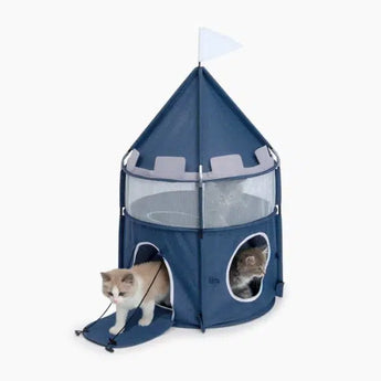 Catit Vesper Rocket - Blue - 50 x 50 x 90 cm (19.6 in x 19.6 in x 35.4 in) - Cats Paradise