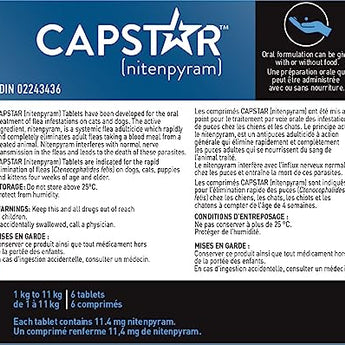 Capstar™ Fast Acting Oral Flea Treatment (Dog&Cat) - Cats Paradise