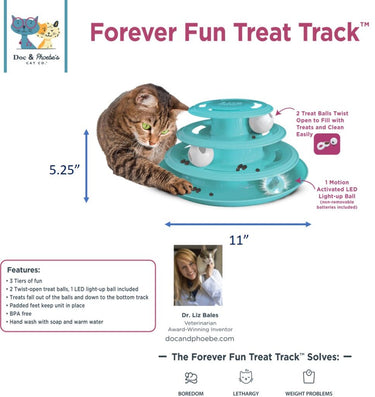 Spot Doc & Phoebe's Forever Fun Treat Track Fun Cat Fact - Cats Paradise
